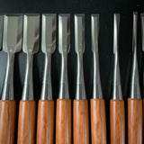 Sukeroku  Sukemaru 3th High-Speed Steel Bench chisels set  三代助丸 碓氷淑郎 ハイス鋼追入鑿 助六 15本組 Oirenomi