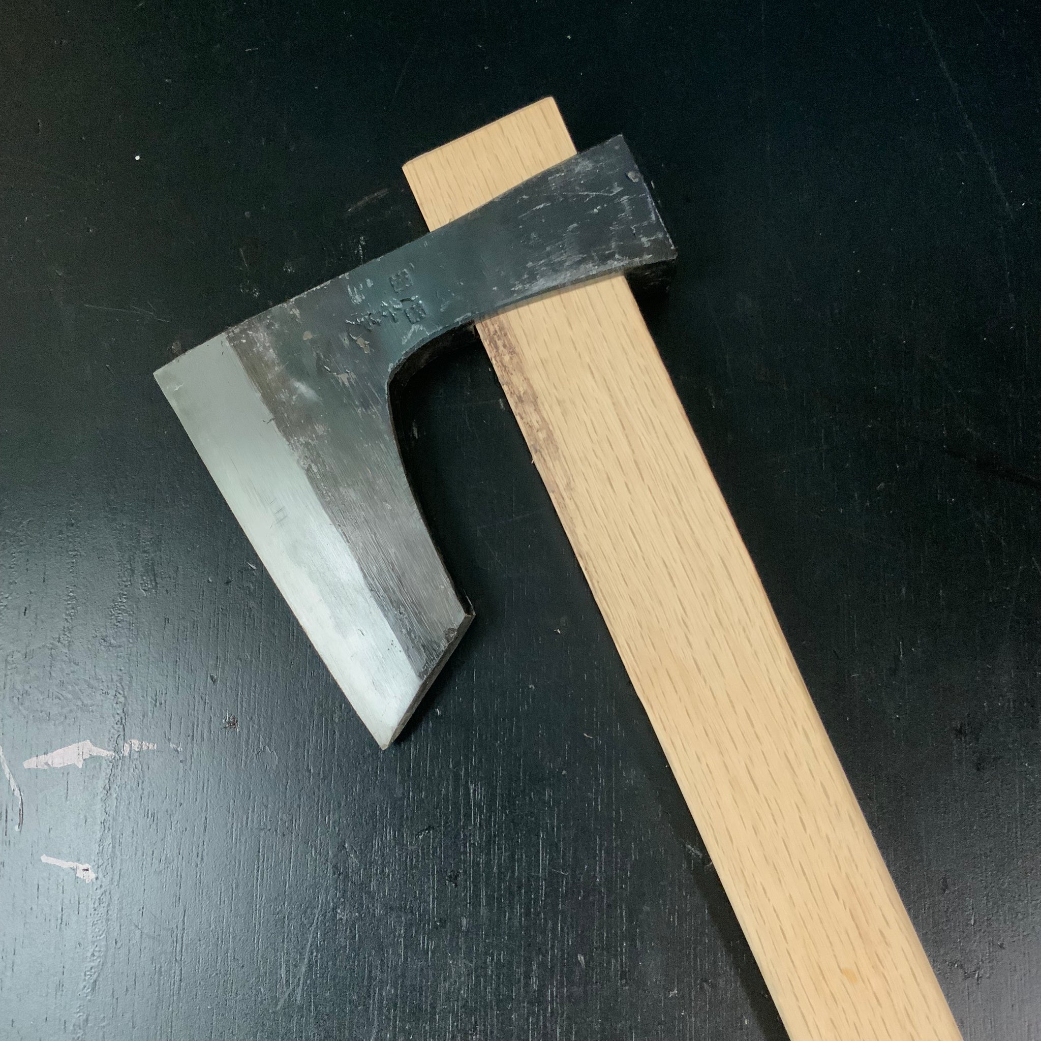 #Mk21 Old stock Japanese Carpenter's Axe 掘出し物 鉞 木割り斧 Masakari