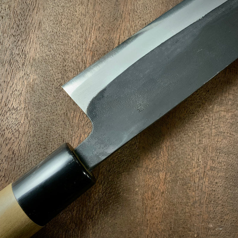 Gihei Santoku Bocho with blue steel    /     義平 三徳包丁 青紙付 165mm