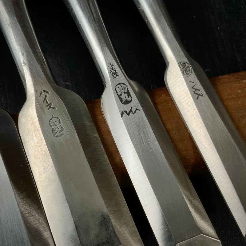 High-Speed Steel Bench chisels Timber chisels set ハイス 追入組鑿 Oirenomi 5本組