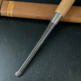 Tasai Special carving chisel with blackwood Handle   田斎作 追入内丸鑿 白樫柄 9mm uchimaru