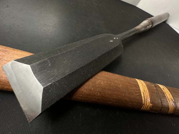 Old stock Slick Chisels(Ootsuki-nomi, Hontsuki-Nomi)  with white steel 掘出し物 本突き鑿  48mm