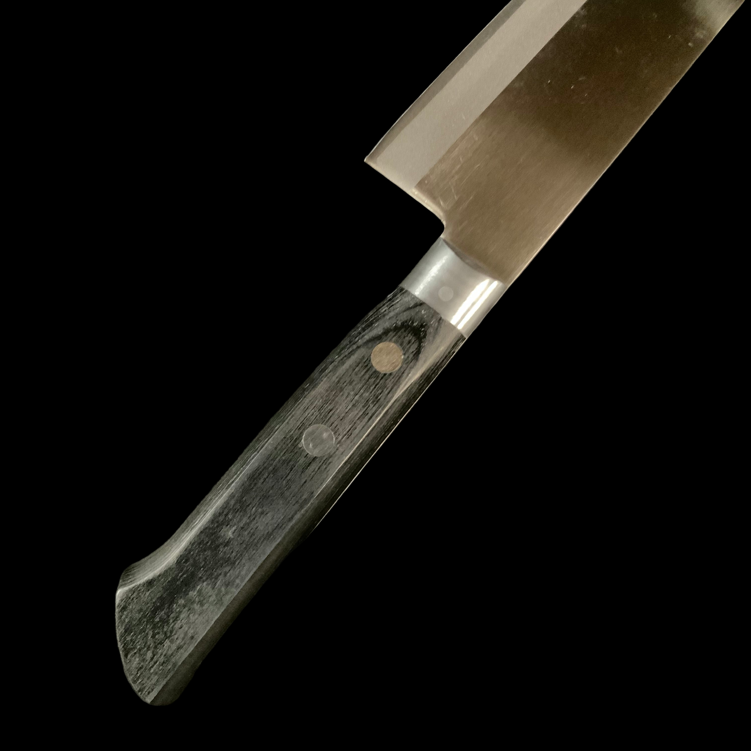 Sekimasa Gyuto knife, stainless steel blade with full tang    関正  洋型包丁 ステンレス本割込  185mm