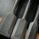 #M169 Mixed Bench chisels set by unknown  バラ鑿合わせ 追入組鑿 5本組 作者不明