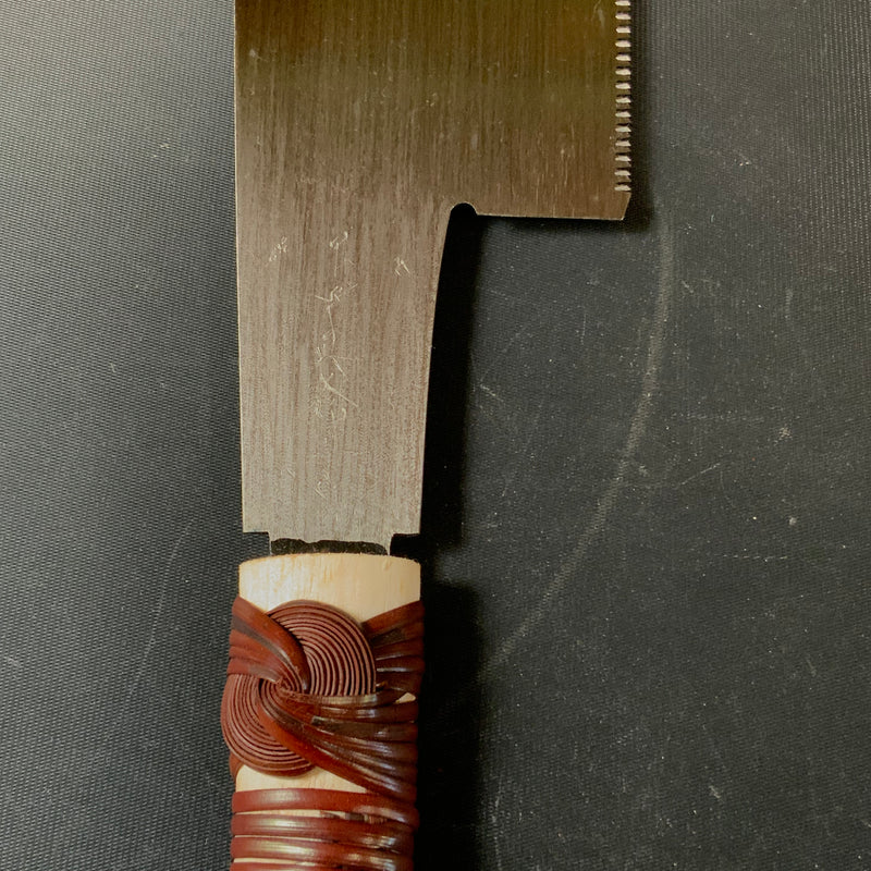 #115 Nagakatsu Single Edge(Kataba) Saw with Eddy Type Handles set by Kurashige 長勝鋸 渦巻き柄 片刃鋸 255mm