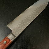 Kouetsu Damascus Finish Santoku Kitchen Knife V10  侊悦 三徳包丁 ダマスカス槌目 170mm