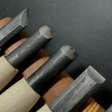 Kan Carving chisels set with Super Blue steel by Chousei 冠 彫刻刀15本組 彫清作 青紙スーパー鋼 Chokokuto