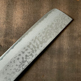 Haku-un Nakiri knife with a 17-layer stainless steel cladding 本鍛造白雲  Ｖ金10号口金付積層菜切包丁 165mm