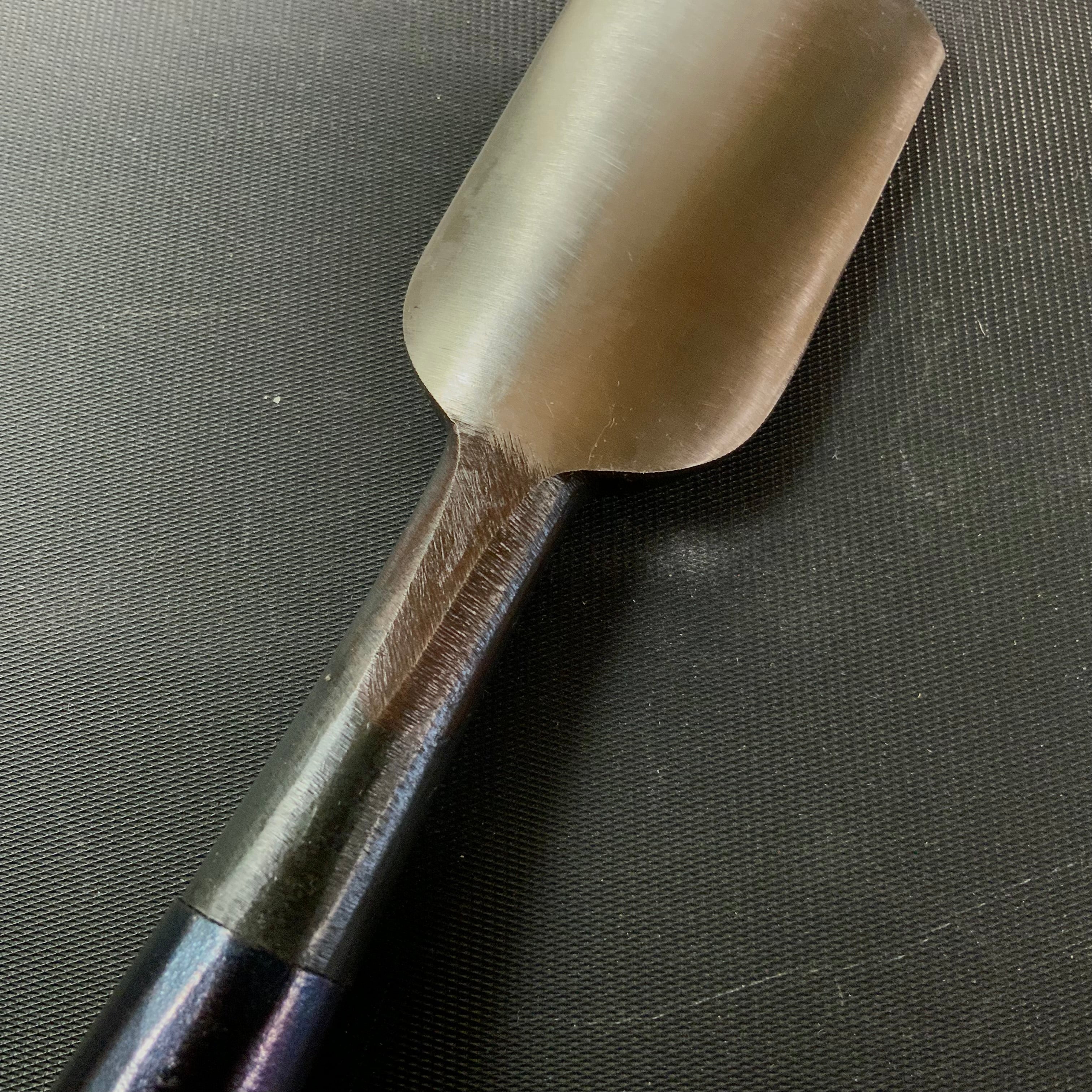 Old stock Tasai  Oiresotomaru chisels with blue steel  掘出し物 田斎作 追入外丸鑿  18,24,36,42mm