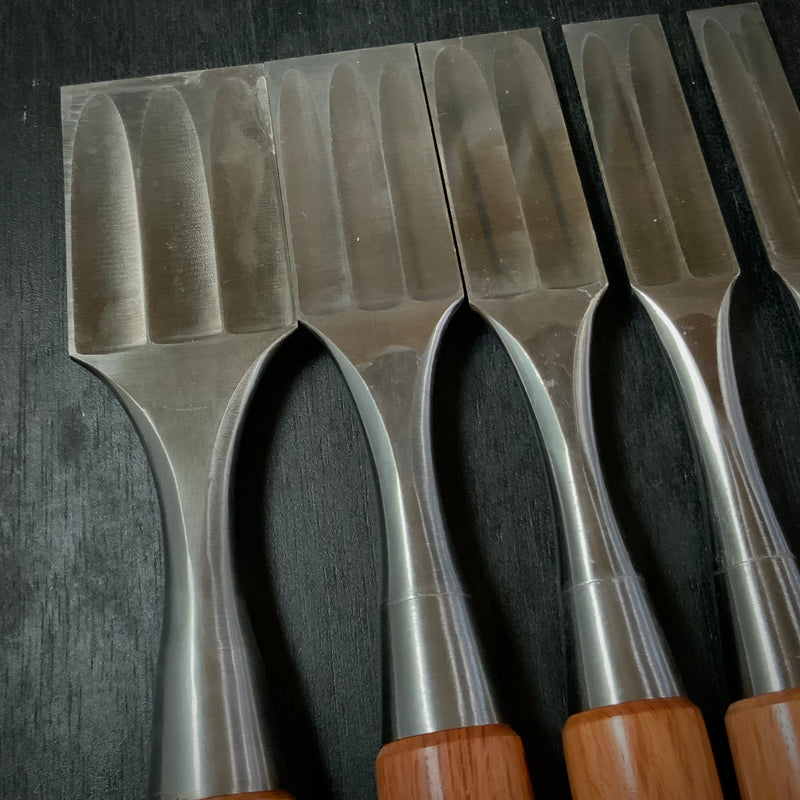 Sukemaru High-Speed Steel Damekiri chisels Timber chisels set 助丸 ハイス ダメ切鑿 Damekirinomi 5本組