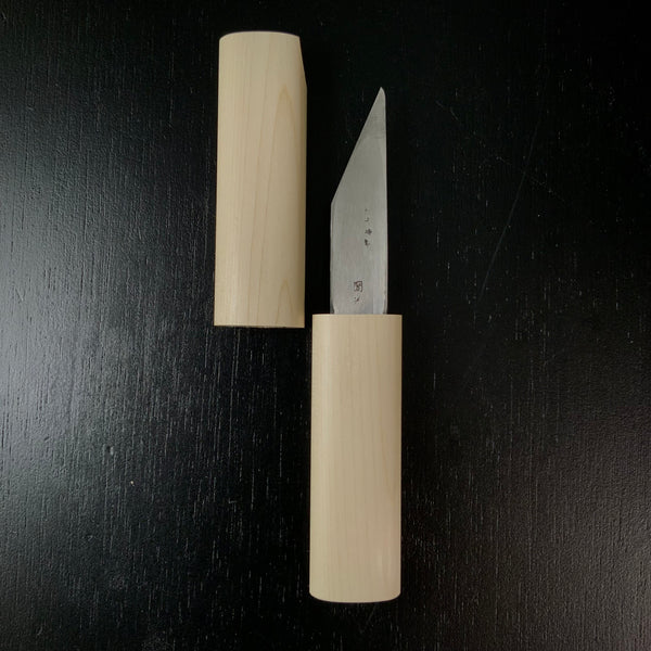 Baishinshi Kunimitsu  Kokatana kiridashi type 梅心子圀光 手工小刀 極上 鞘付き 76mm