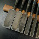 Iwazaki Dovetail Paring chisels (Usunomi) by Iwazaki Eisuke 岩崎永祐作 岩崎 鎬薄鑿 usunomi