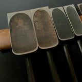 Old stock Kunitsuru Trowel chisel (Kote nomi) Dovetail type  掘出し物 國鶴  鎬型 鏝鑿