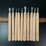 Heijoshin Michi Spoon chisels  Carving chisels set   /    平常心 道  彫刻刀10本組 Chokokuto