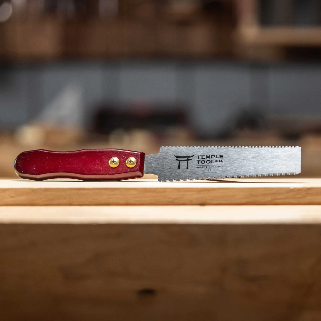 Temple Tool Japanese Flush Cut Saw 150mm   テンプルツール 両刃ダボ引き鋸 150mm