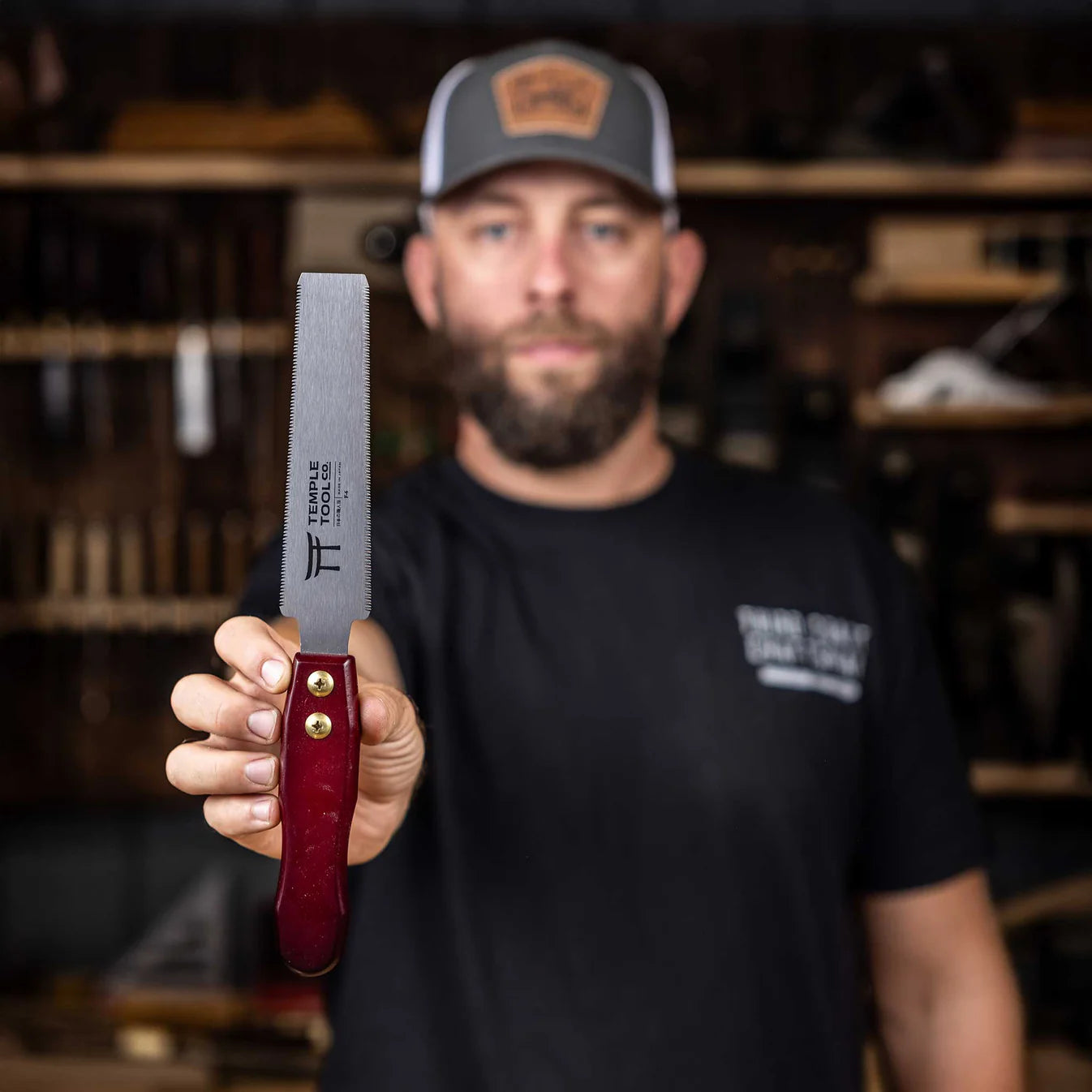 Temple Tool Japanese Flush Cut Saw 150mm   テンプルツール 両刃ダボ引き鋸 150mm