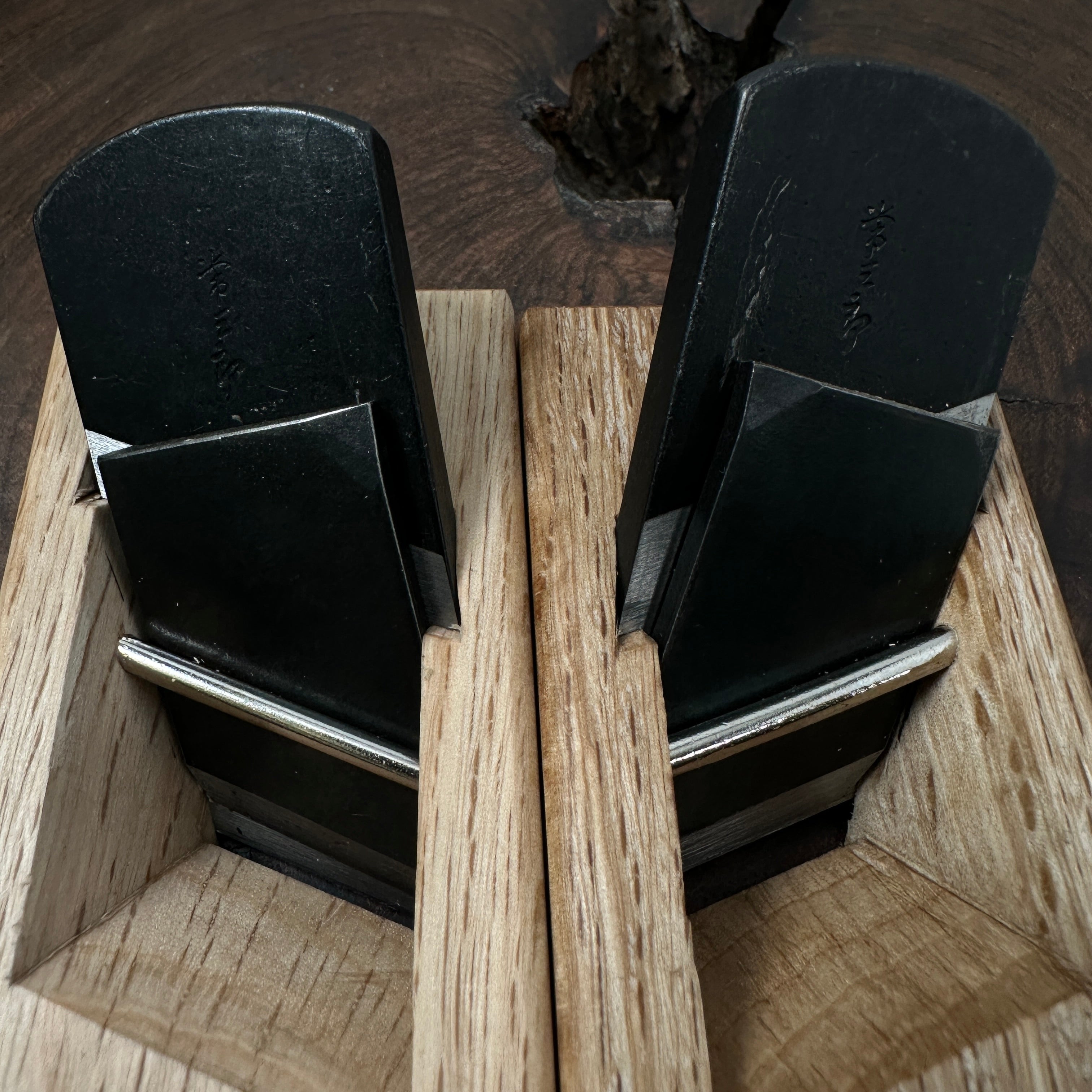 Tsunesaburo Small Rabbet Planes (Kiwa-Kanna) with blue steel 30mm 常三郎 豆際鉋 青紙鋼 5寸台 30mm