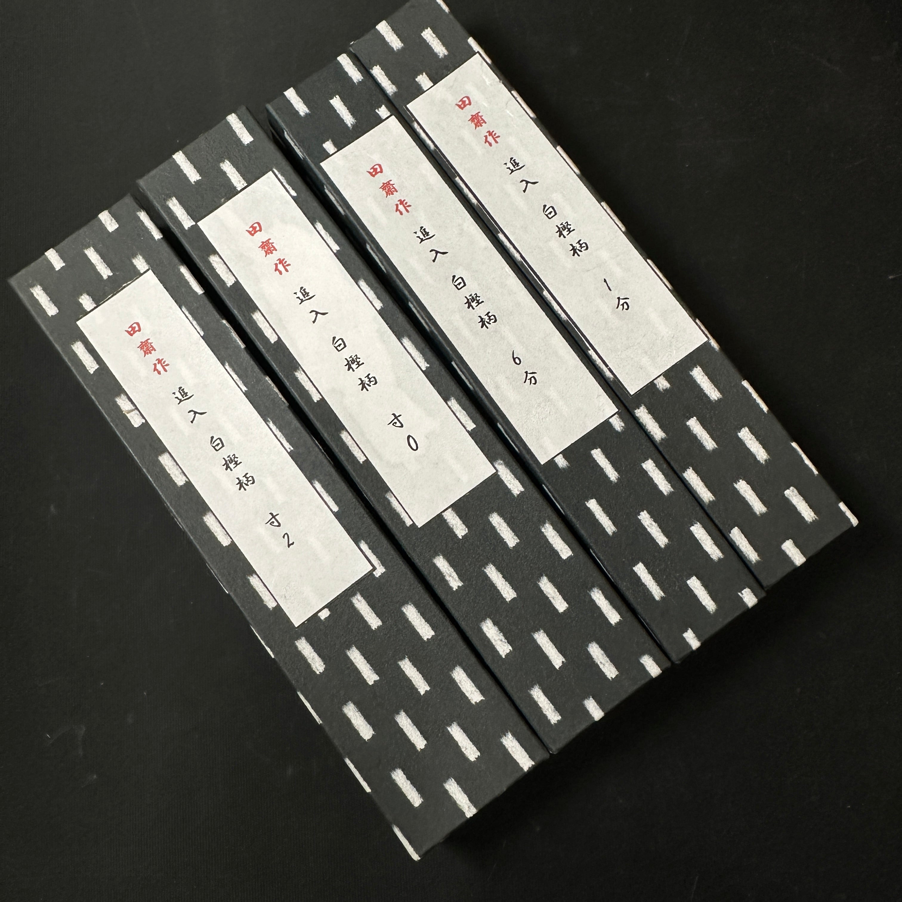 Tasai Bench chisels (Oirenomi) with blue steel  田斎作 黒仕上 追入鑿