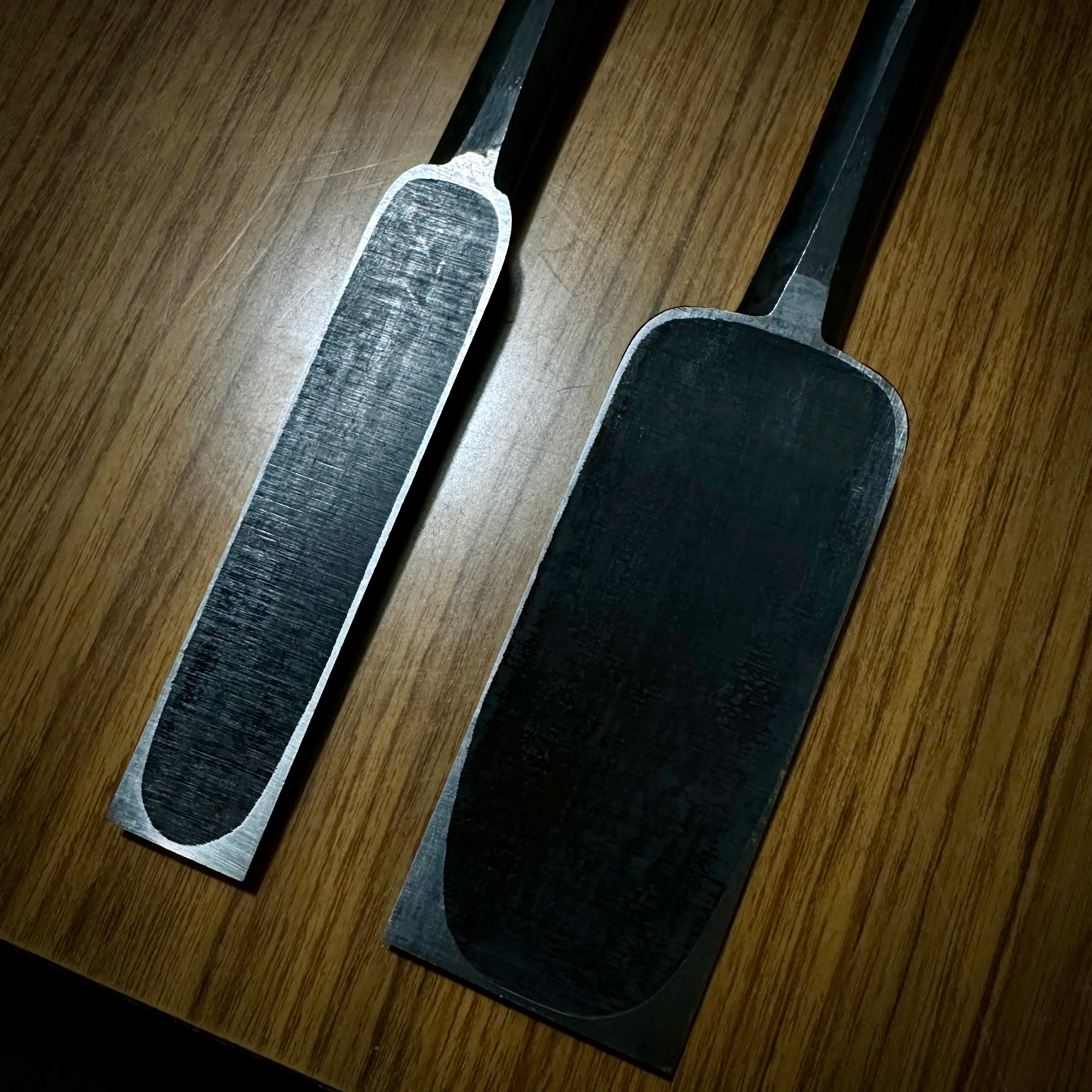 Kouetsu #1 Slick Chisels set by Takeo Nakano 中野武雄作 光悦 本突き組鑿 48mm 24mm
