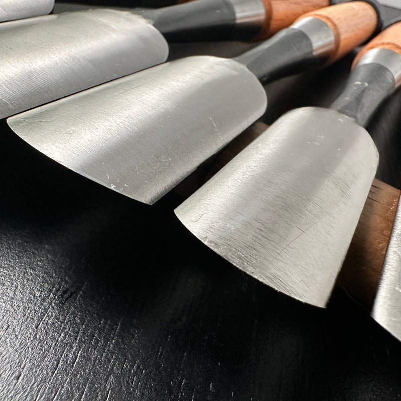 Yoshitaka Sotomaru chisels set  with white steel   義隆 外丸組鑿 10本組 白紙鋼