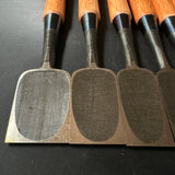 Old stock Yoshihiro Bench chisels set  掘出し物 義廣 追入組鑿 Oirenomi