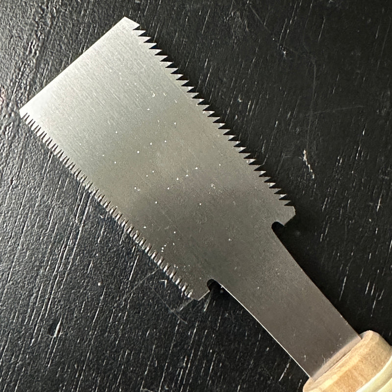 Ready to use Chojiro Mini Japanese Double Edge (Ryoba) Saw    長二郎 目立て済み ミニ両刃鋸 縦横挽き  60mm