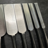 Ioroi Paring chisels with white steel by Ioroi Hideo 五百蔵秀夫作 五百蔵 薄鑿  白樫柄