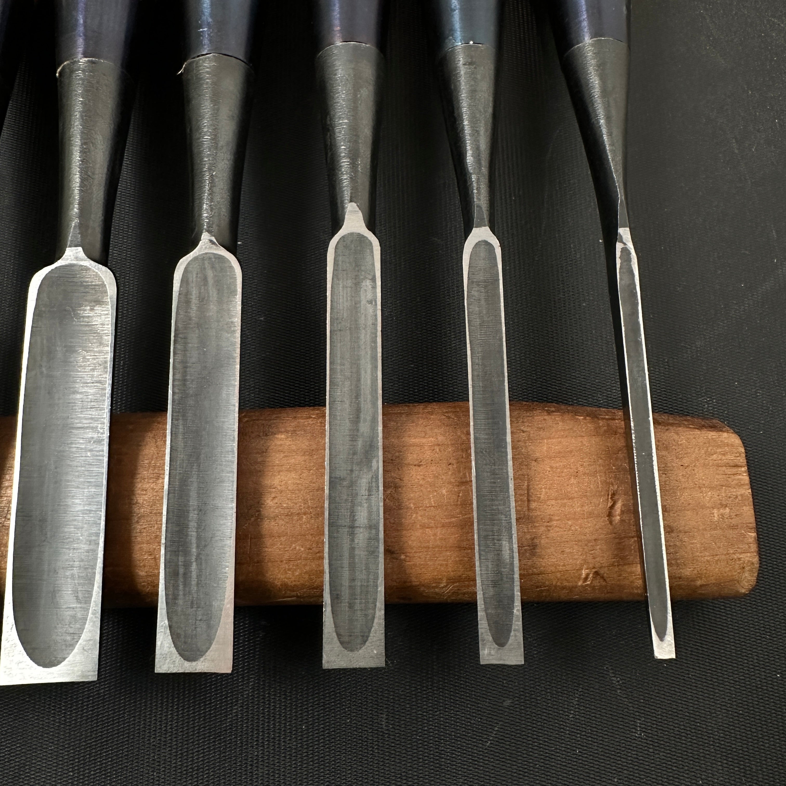 Old stock Sukehiro Bench chisels set 10 Piece 助弘 追入組鑿 赤樫柄