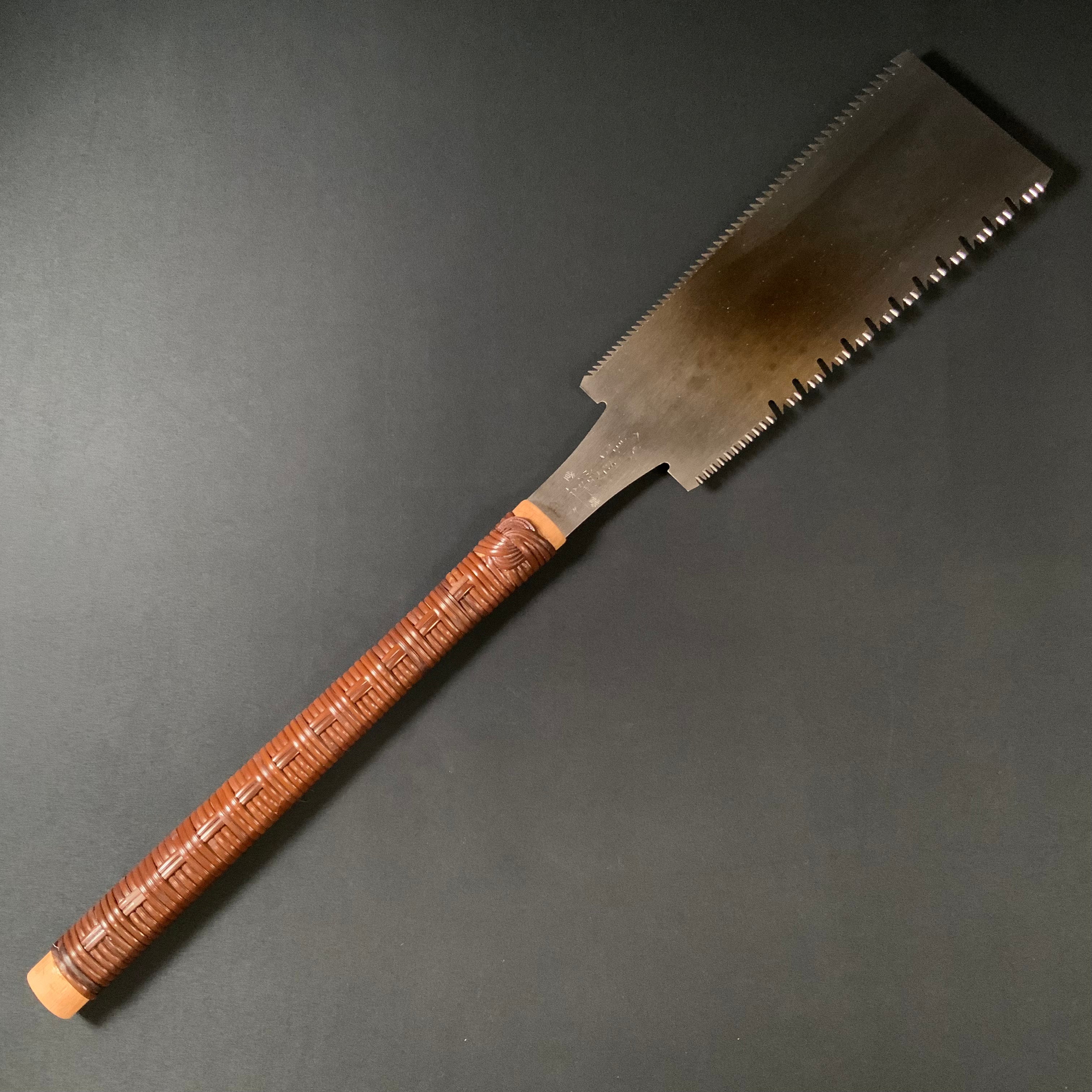 #228 Inosuke Nagakatsu Double Edge Saw Eddy Type Handles set For Soft Wood  伊之助 長勝鋸 渦巻き柄 両刃鋸 針葉材用 265mm