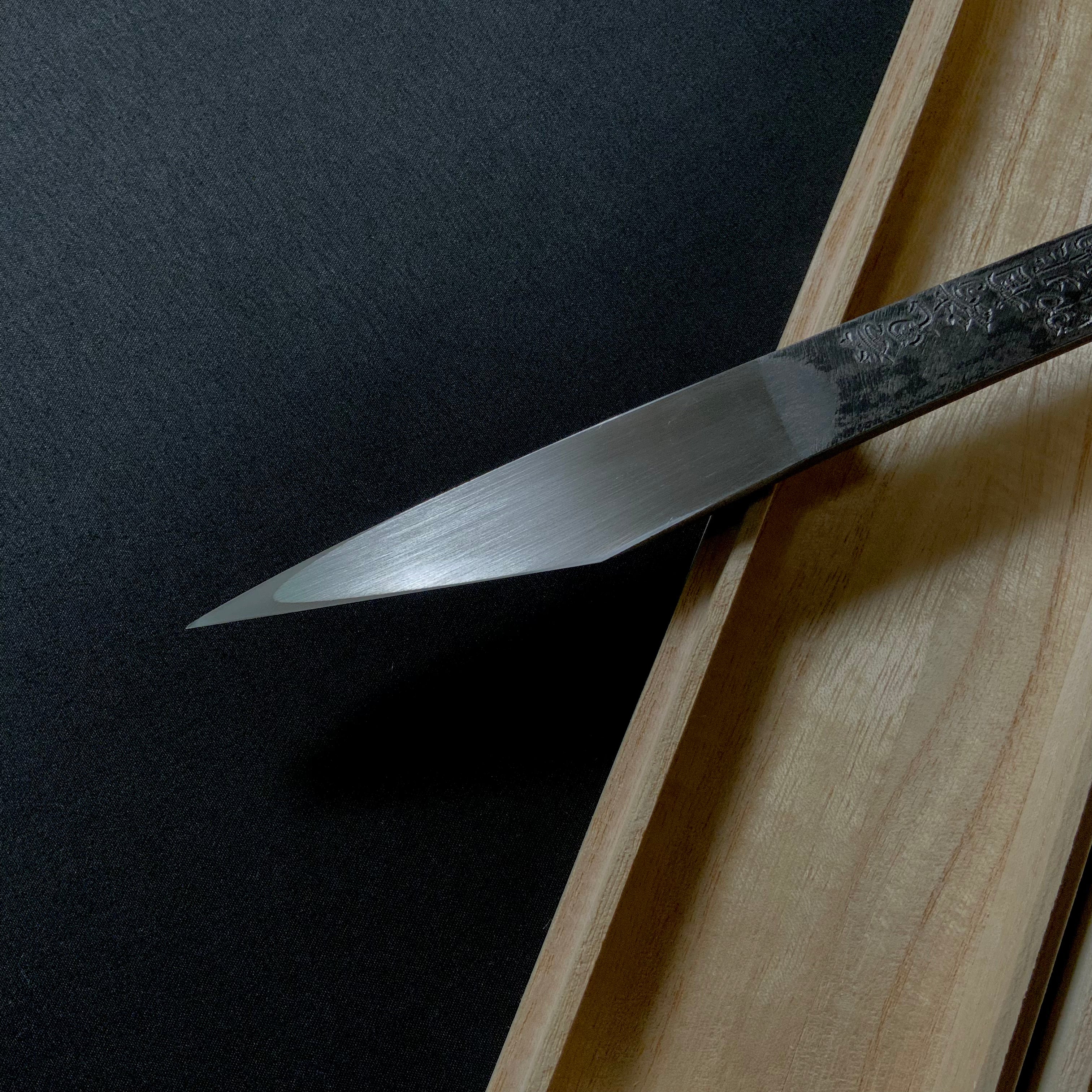 Emptiness of forms Right hand Kiridashi kinfe by Sozen Carving   非相 素全作 切出し小刀 右 18mm