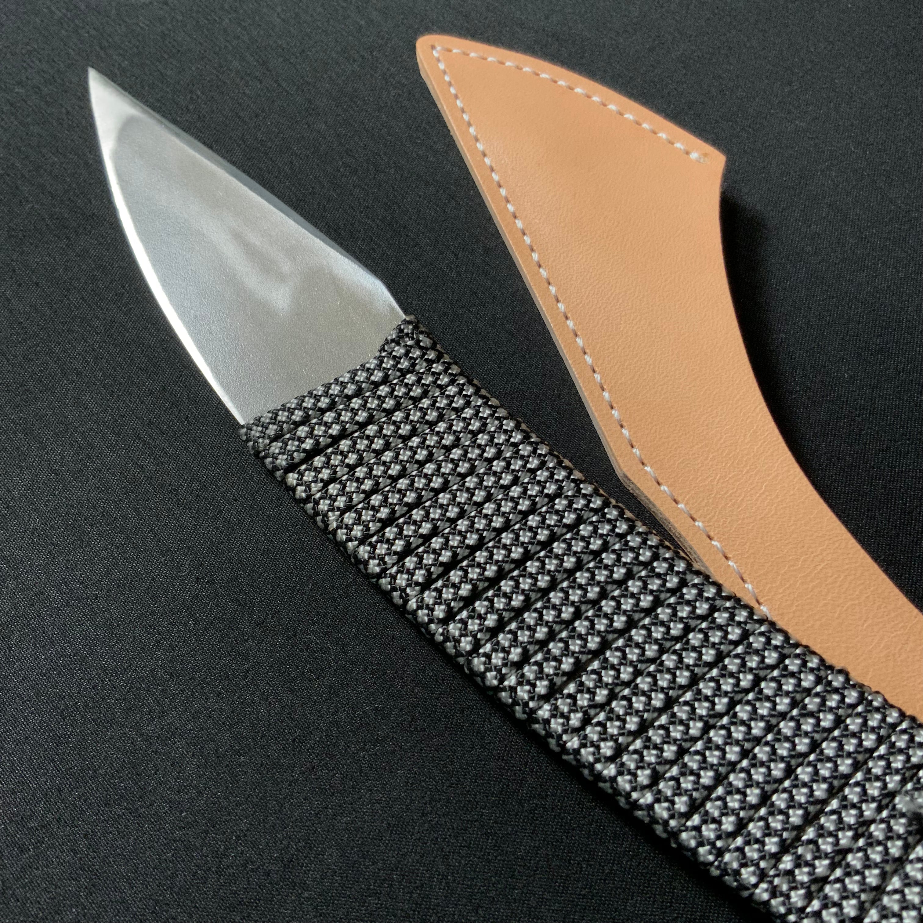平常心 道  ハイス木彫小刀 ～忍び刀～   Ninja Knife by Heijoshin Michi High Speed Steel Kiridashi