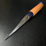 Old Stock kamanomi chisel Japanses Red oak handle  /        掘出し物 鎌鑿 赤樫柄