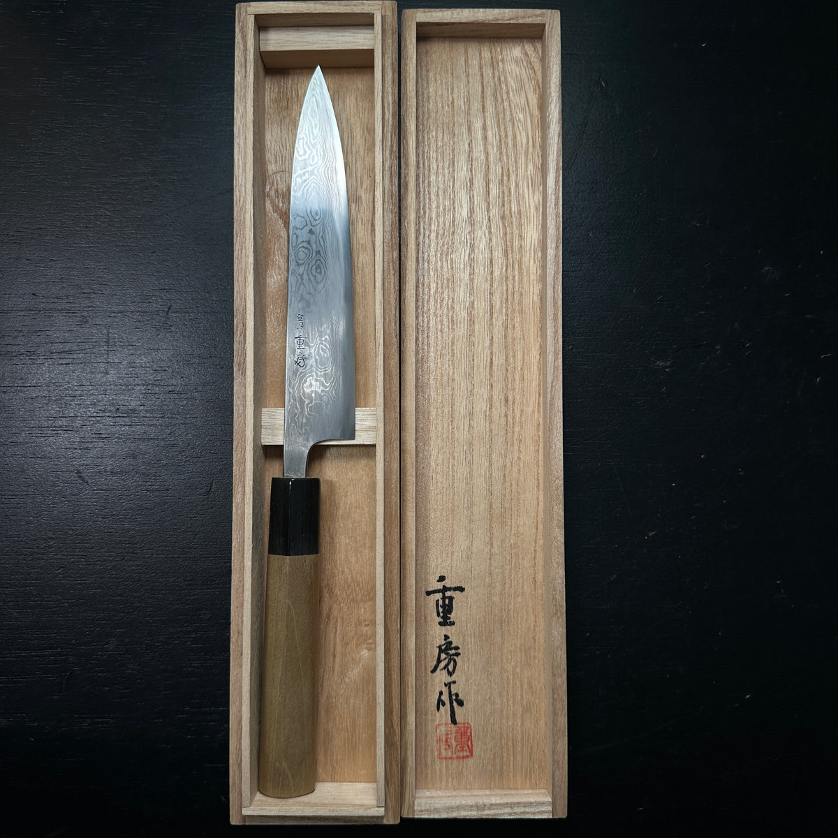 Shigefusa Kitaechi petit knife Japanese handle   重房作 鍛地 ペティナイフ 和ハンドル 150mm