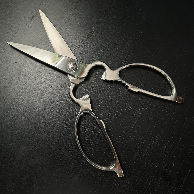 Houei INOX Japanese Hand made Kitchen Scissors   豊英 INOXオールステンレス キッチンハサミ