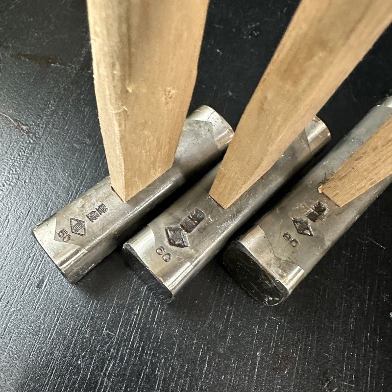 Old stock Hishikan Square Hammers File finish with Handle  掘出し物 菱貫  四角玄翁 ヤスリ仕上