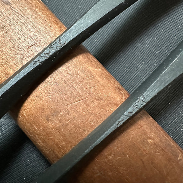Old stock Kiyohisa Bachi chisels by Watanabe Kiyoe 掘出し物 渡辺清栄作 清久作 バチ鑿 8mm 10.5mm Bachinomi