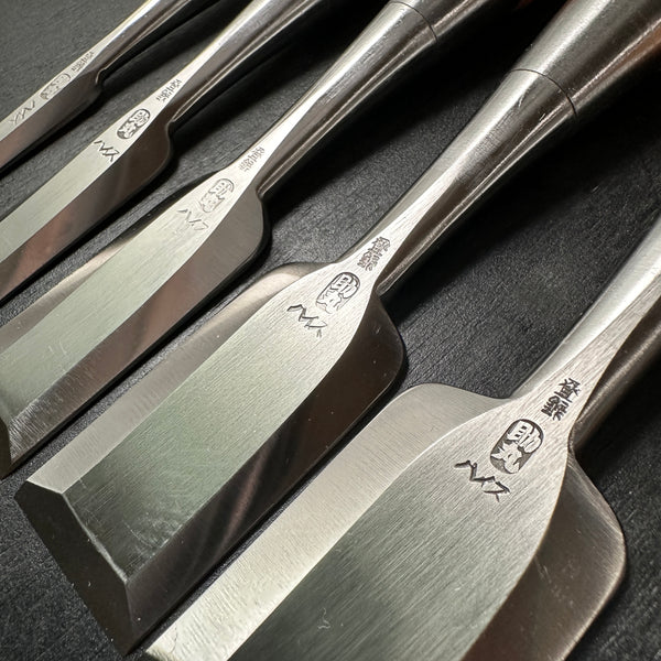 Sukemaru High-Speed Steel Bench chisels set 5pc     助丸 ハイス 追入組鑿 Oirenomi 5本組