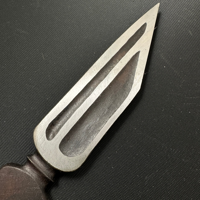 To promote the absolute learning of the Holy Spirit-Hirotsugu Right hand Kiridashi by Sozen Carving  為往聖継絶学 廣貢 素全作  切出し小刀 右 24mm