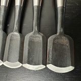 Yoshitaka Sotomaru chisels set  with white steel   義隆 外丸組鑿 10本組 白紙鋼