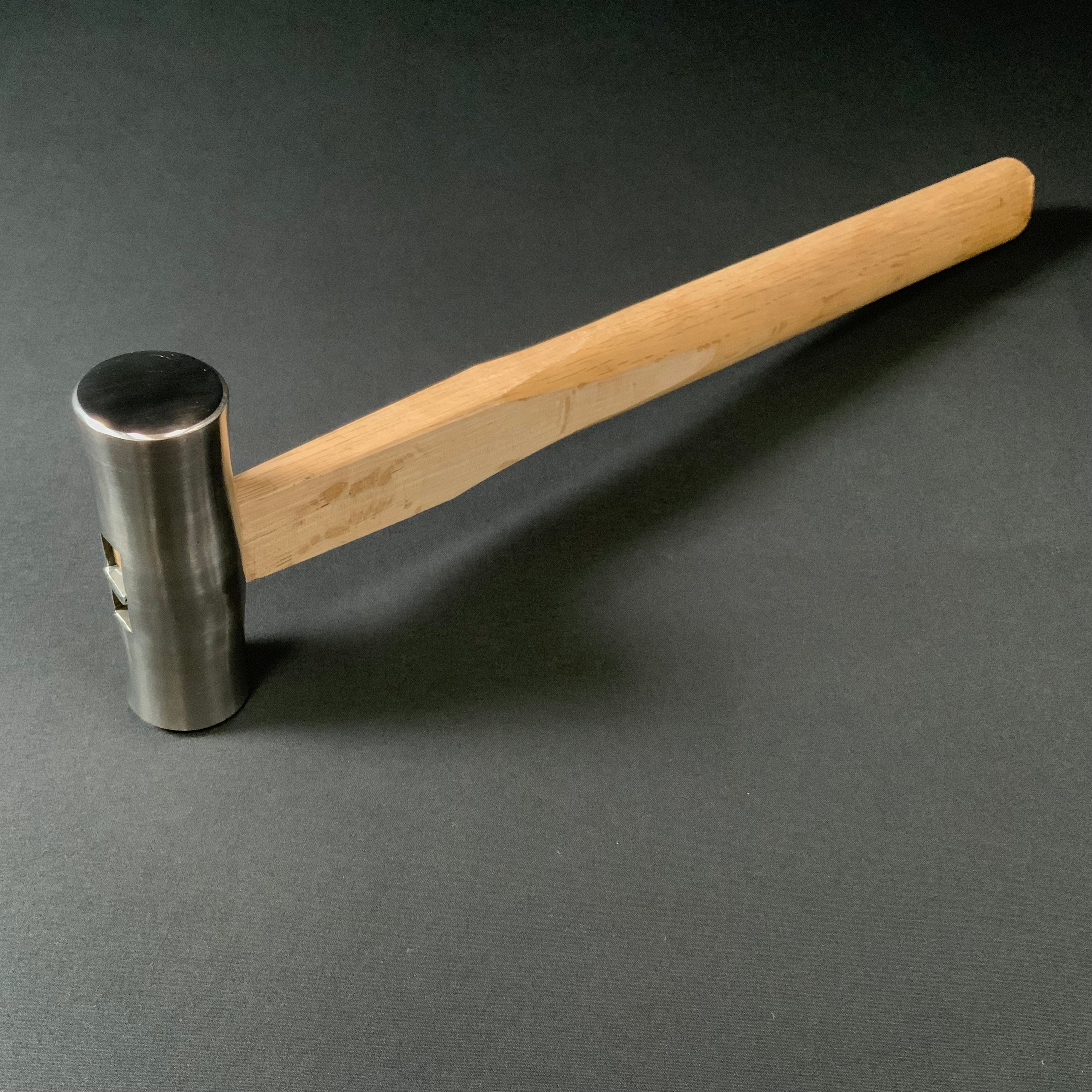 Old stock Hiroki stainless steel Round Hammers(Genno)   掘出し物 広輝 ステンレス丸玄翁 560g