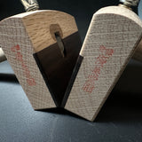 Yubido Marking gauge wide body with two scribing rods Ebony Paste  優美堂 鎌毛引 黒檀張 幅広  Kebiki
