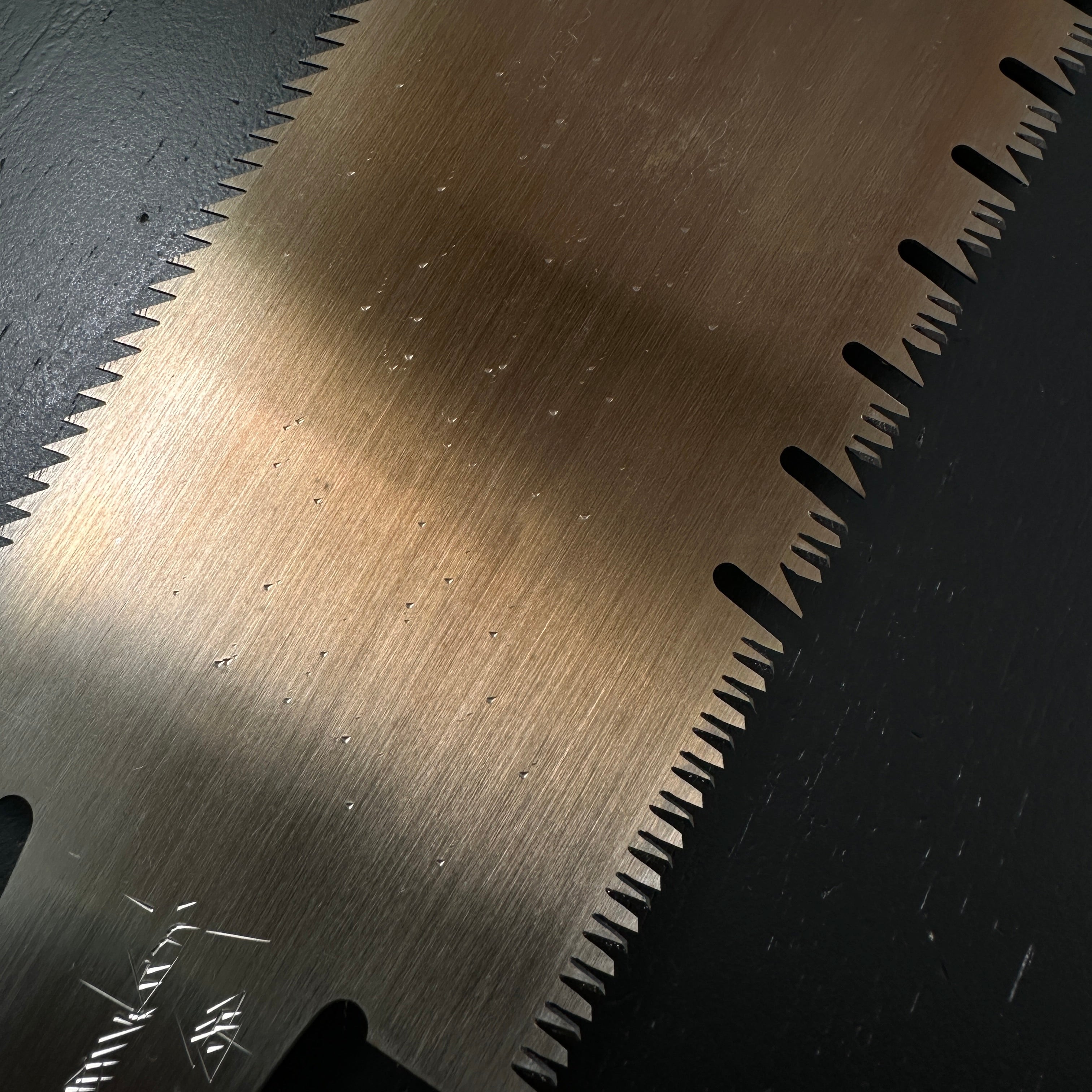 #187 Nagakatsu Double Edge Saw Eddy Type Handles set by Kurashige For Hard Wood  長勝鋸 渦巻き柄 両刃鋸 260mm