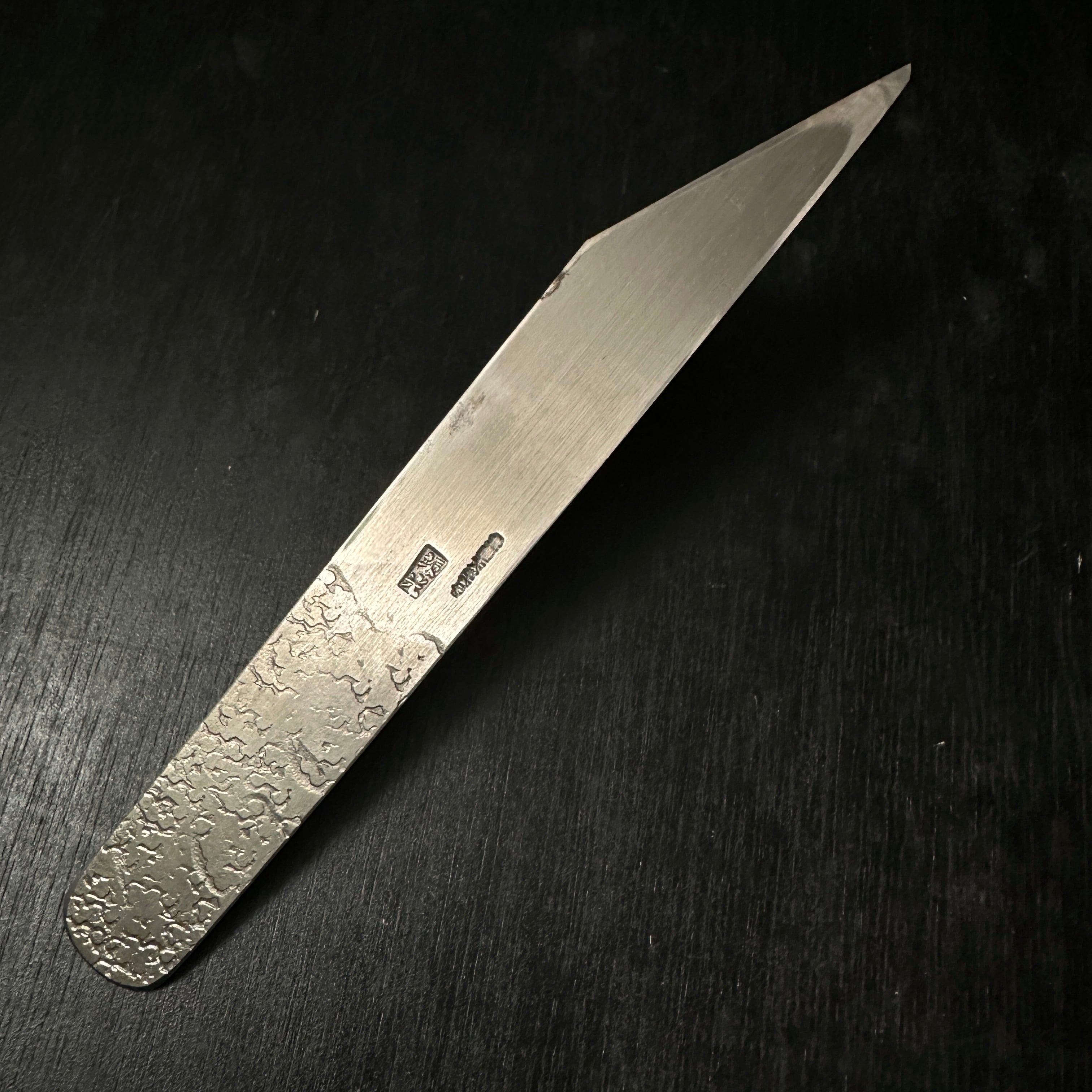 Old stock Sakamitsu 1st generation Kiridashi Kokatana with white steel  掘出し物 初代坂光作 切出小刀 右 30mm 鞘付