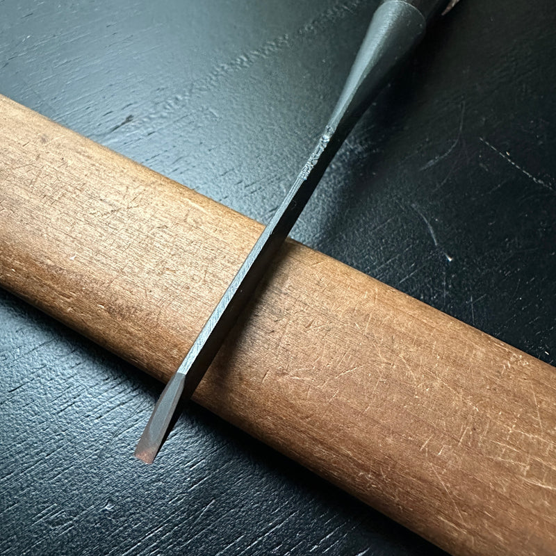 Tasai Bench chisels (Oirenomi) with blue steel    田斎作 黒仕上 追入鑿  3mm