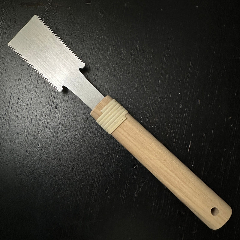 Ready to use Chojiro Mini Japanese Double Edge (Ryoba) Saw    長二郎 目立て済み ミニ両刃鋸 縦横挽き  60mm