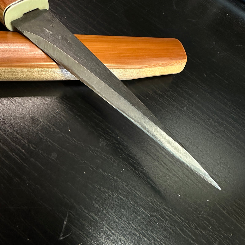 Old stock minamototono masahiro Kuri Kokatana with Yasuki steel Right  掘出し物 源正広 繰り小刀 右 120mm