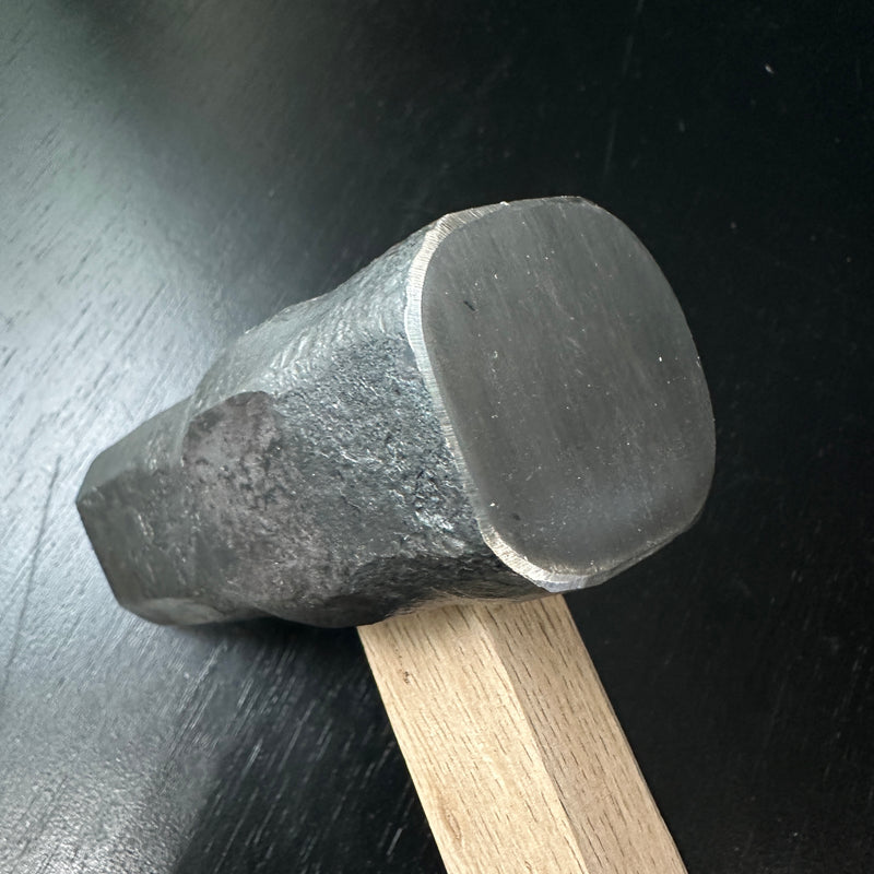 #2 Hand made Japanese Blacksmith tools Hammer(Hitsukuri-Tsuchi)  鍛冶屋道具 火造槌 曲り柄付