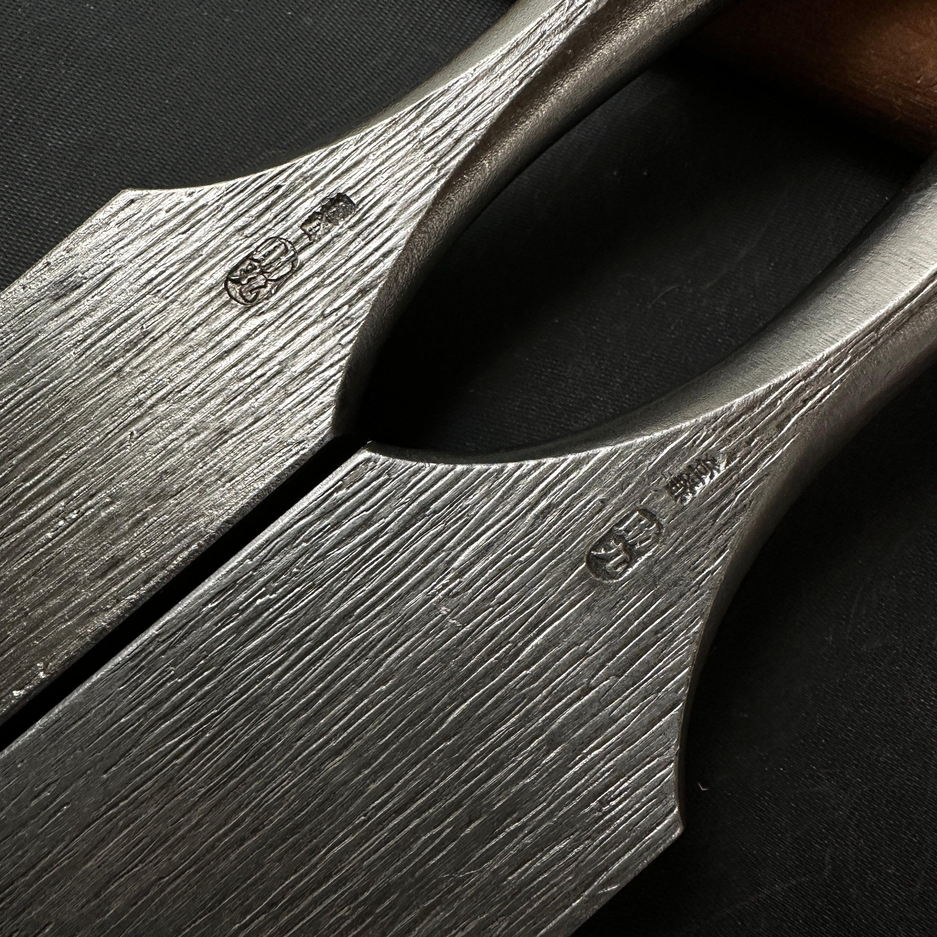 Old stock Sukemaru 3rd Damekiri chisels　掘出し物 三代助丸作 碓氷金三郎氏 ダメ切り鑿 三つ裏  Damekirinomi 36,48mm