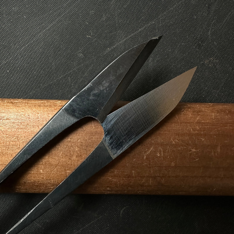 Old stock Toshihisa Nigiri basami Hand made Traditional Japanese scissors  掘出し物 利久 握り鋏 手作り
