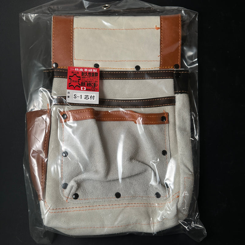 S-1 Working Waist Bag Japanese Carpenter  Leather Bag  大工 腰袋  革製  S-1